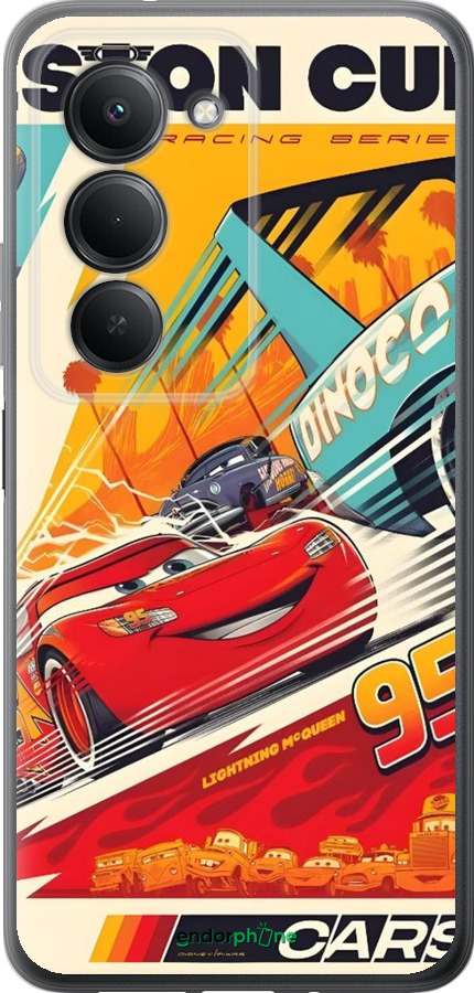 Силиконовый чехол Тачки для Xiaomi Redmi 15 4G - 6288u-4136 изображение 