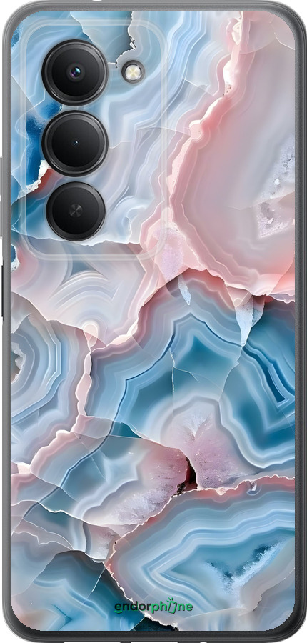 Силиконовый чехол Мрамор для Xiaomi Redmi 15 4G - 6306u-4136 изображение 