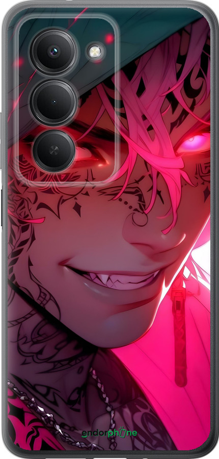 Силиконовый чехол Аниме демон 3 для Xiaomi Redmi 15 4G - 6313u-4136 изображение 