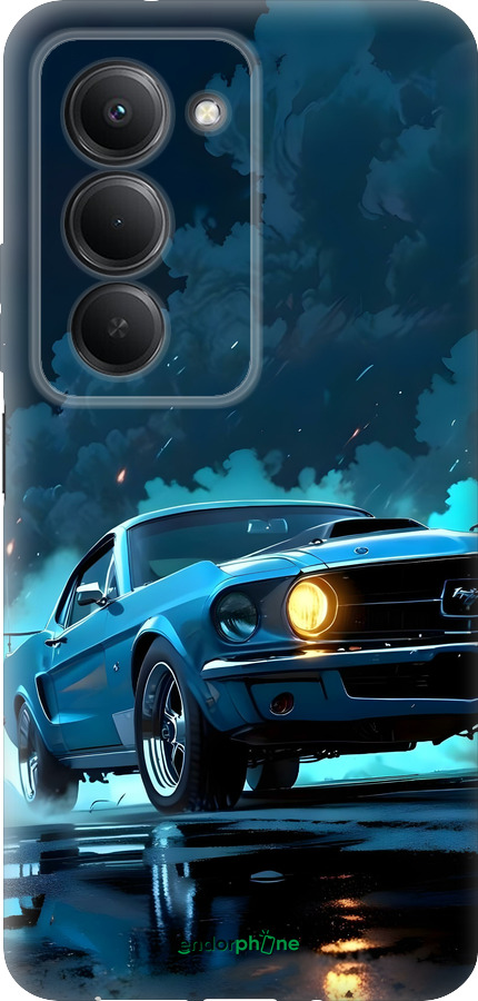 Силиконовый чехол Форд мустанг для Xiaomi Redmi 15 4G - 6374u-4136 изображение 