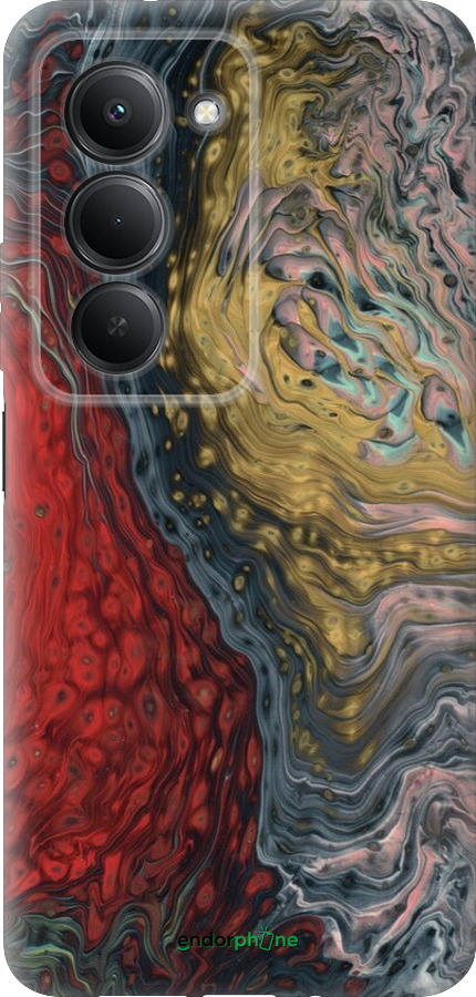 Силіконовий чехол Із зображенням абстрактного живопису для Xiaomi Redmi 15 4G - 6530u-4136 изображение 