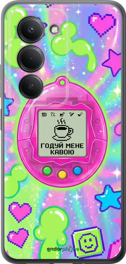 Силиконовый чехол Y2K Aesthetic Retro Pet: Годуй мене кавою для Xiaomi Redmi 15 4G - 6784u-4136 изображение 