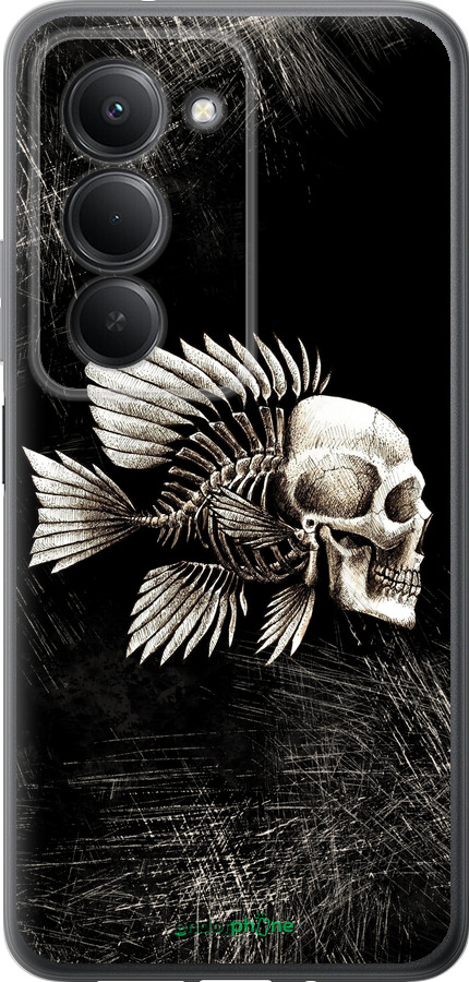 Силіконовий чехол Рибо-людина для Xiaomi Redmi 15 4G - 683u-4136 изображение 