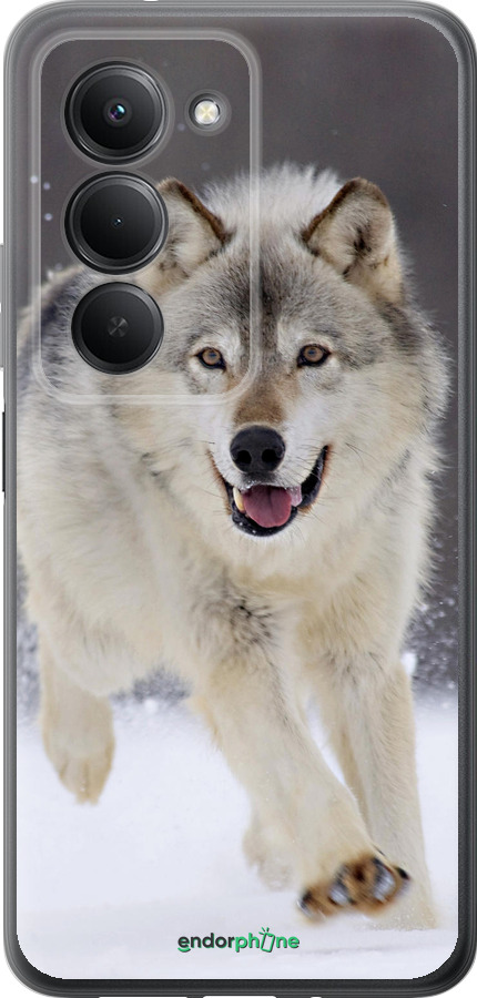 Силиконовый чехол Бегущий волк для Xiaomi Redmi 15 4G - 826u-4136 изображение 