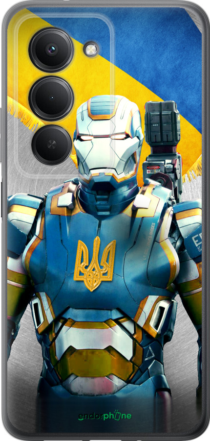 Силиконовый чехол Украинский киборг для Xiaomi Redmi 15 4G - 980u-4136 изображение 