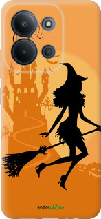 Силиконовый чехол Ведьма на метле для Xiaomi POCO C85 4G - 1184u-4233 изображение 