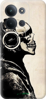 Силиконовый чехол Скелет-меломан v2 для Xiaomi POCO C85 4G - 1200u-4233 изображение 