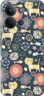 Силиконовый чехол Котята v4 для Xiaomi POCO C85 4G - 1224u-4233 изображение 