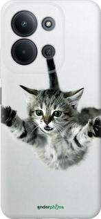 Силиконовый чехол Летящий котёнок для Xiaomi POCO C85 4G - 2322u-4233 изображение 