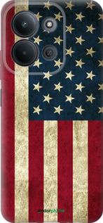 Силиконовый чехол Флаг США для Xiaomi POCO C85 4G - 395u-4233 изображение 