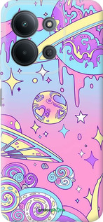 Силиконовый чехол Розовая галактика для Xiaomi POCO C85 4G - 4146u-4233 изображение 