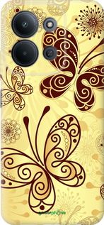Силиконовый чехол Красивые бабочки для Xiaomi POCO C85 4G - 4170u-4233 изображение 