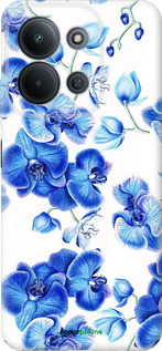 Силиконовый чехол Голубые орхидеи для Xiaomi POCO C85 4G - 4406u-4233 изображение 