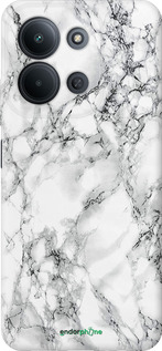 Силиконовый чехол Мрамор белый для Xiaomi Redmi 15C 4G - 4480u-4095 изображение 