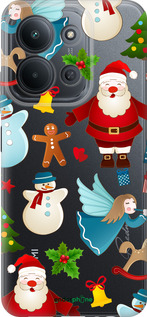 Силиконовый чехол Новогодний 1 для Xiaomi POCO C85 4G - 4614u-4233 изображение 