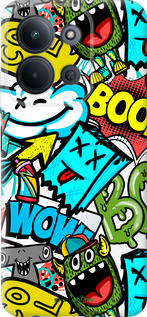 Силиконовый чехол Стикеры v4 для Xiaomi POCO C85 4G - 5508u-4233 изображение 