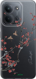 Силіконовий чехол Сакура v2 для Xiaomi Redmi 15C 4G - 5538u-4095 изображение 