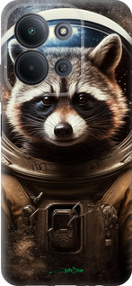 Силіконовий чехол Єнот-австронавт для Xiaomi Redmi 15C 4G - 5581u-4095 изображение 