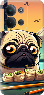 Силіконовий чехол Мопс і суші для Xiaomi Redmi 15C 4G - 5588u-4095 изображение 