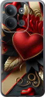 Силиконовый чехол Сердечки v2 для Xiaomi POCO C85 4G - 5832u-4233 изображение 