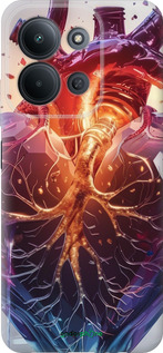 Силиконовый чехол Crystal Heart для Xiaomi Redmi 15C 4G - 6070u-4095 изображение 