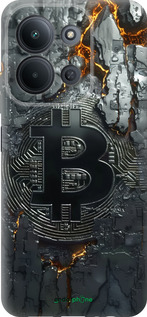 Силіконовий чехол Розпечений біткойн для Xiaomi POCO C85 4G - 6091u-4233 изображение 