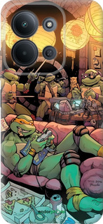 Силиконовый чехол Черепашки нинзя для Xiaomi POCO C85 4G - 6346u-4233 изображение 