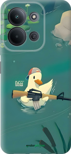 Силиконовый чехол Уточка с автоматом для Xiaomi POCO C85 4G - 6356u-4233 изображение 