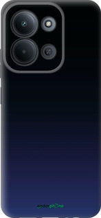 Силиконовый чехол Градиент в тёмно - синем стиле для Xiaomi POCO C85 4G - 6542u-4233 изображение 