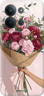 Силиконовый чехол Пионы 1 для Xiaomi POCO C85 4G - 6705u-4233 изображение 