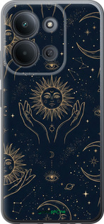 Силиконовый чехол Celestial Harmony: Sun & Moon Gold Mystic Pattern для Xiaomi POCO C85 4G - 6778u-4233 изображение 