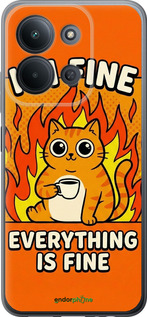 Силиконовый чехол Funny Cat для Xiaomi POCO C85 4G - 6786u-4233 изображение 