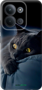 Силиконовый чехол 'Дымчатый кот' для Xiaomi Redmi 15C 4G изображение 2