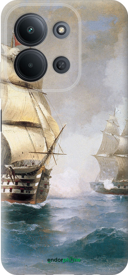 Силиконовый чехол Айвазовский. Корабли для Xiaomi POCO C85 4G - 160u-4233 изображение 