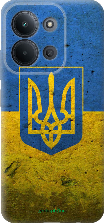Силиконовый чехол Флаг и герб Украины 2 для Xiaomi POCO C85 4G - 378u-4233 изображение 