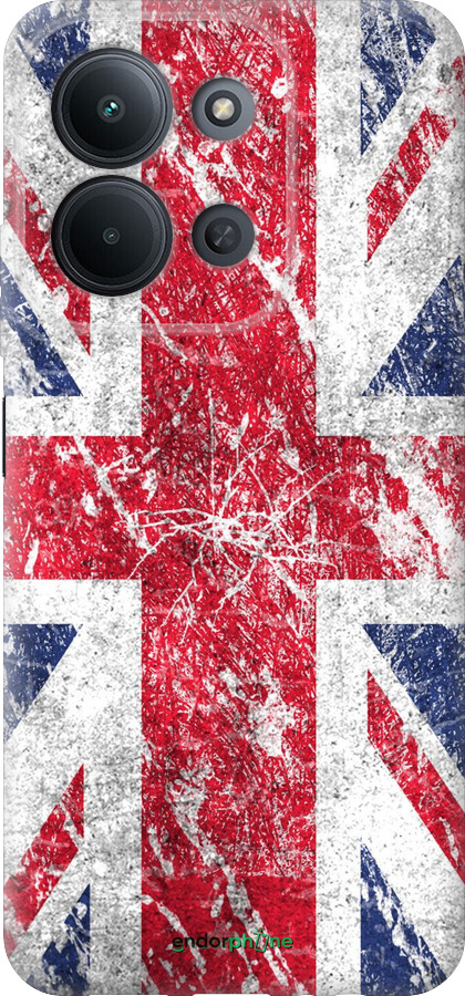 Силиконовый чехол Флаг Великобритании 1 для Xiaomi POCO C85 4G - 386u-4233 изображение 