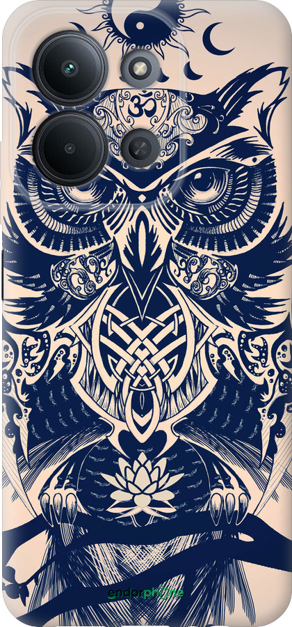 Силиконовый чехол Узорчатая сова для Xiaomi Redmi 15C 4G - 4000u-4095 изображение 