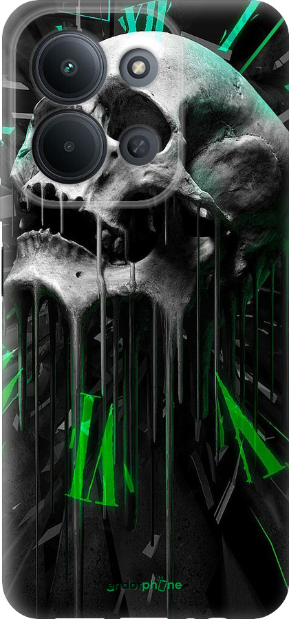 Силіконовий чехол Череп-годинник для Xiaomi Redmi 15C 4G - 4100u-4095 изображение 