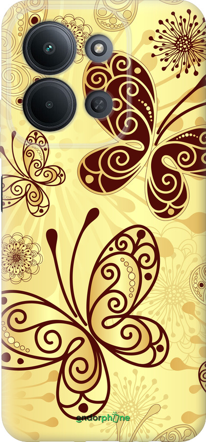 Силиконовый чехол Красивые бабочки для Xiaomi POCO C85 4G - 4170u-4233 изображение 
