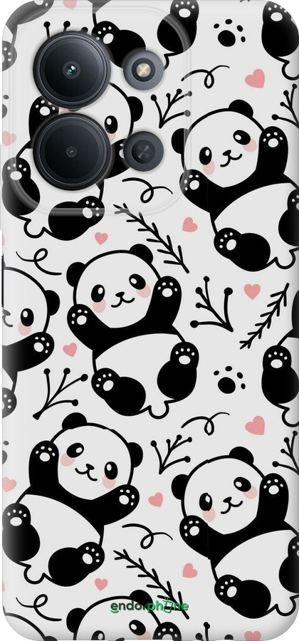 Силиконовый чехол Панды для Xiaomi Redmi 15C 4G - 4318u-4095 изображение 