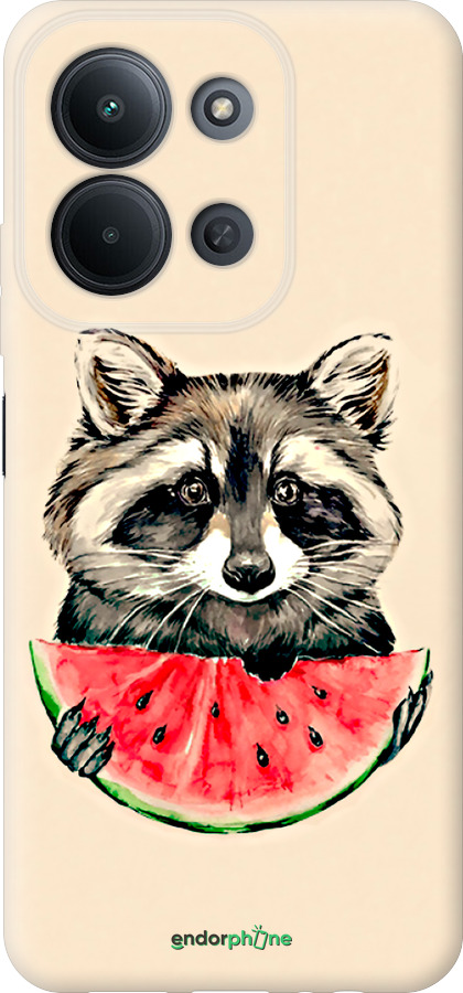 Силіконовий чехол Єнотик з кавуном для Xiaomi POCO C85 4G - 4605u-4233 изображение 