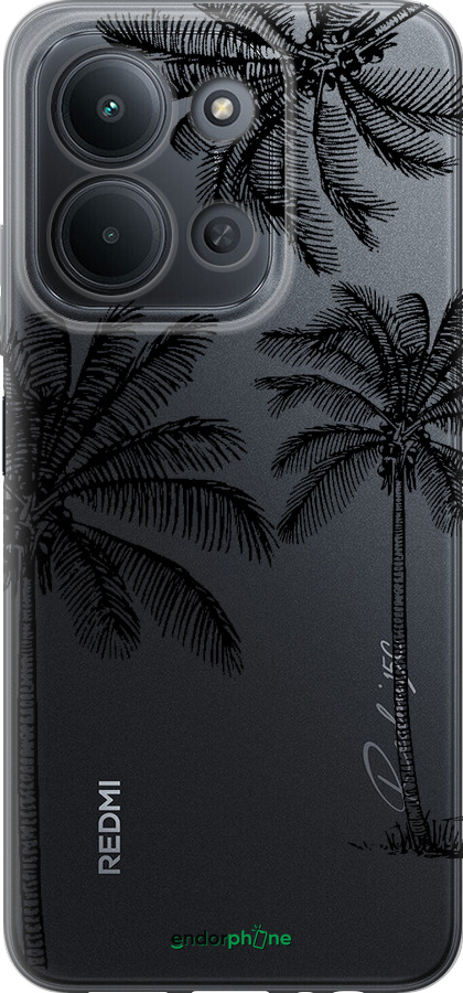 Силиконовый чехол Пальмы1 для Xiaomi POCO C85 4G - 4634u-4233 изображение 