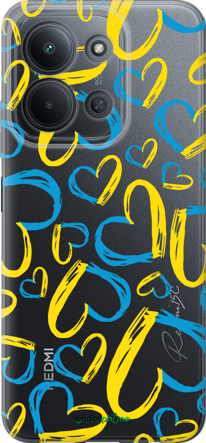 Силиконовый чехол Сердца UA для Xiaomi POCO C85 4G - 5292u-4233 изображение 