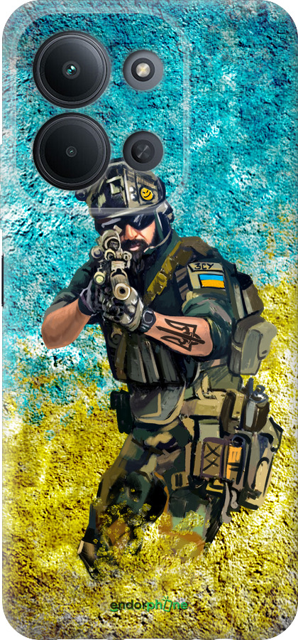 Силиконовый чехол Воин ЗСУ для Xiaomi Redmi 15C 4G - 5311u-4095 изображение 