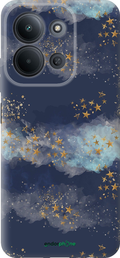 Силіконовий чехол Ніч золоті зірки для Xiaomi Redmi 15C 4G - 5421u-4095 изображение 