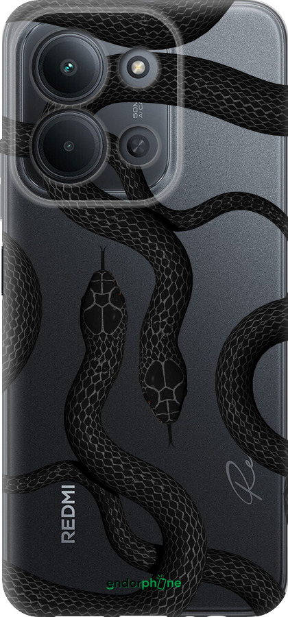 Силиконовый чехол Змеи для Xiaomi Redmi 15C 4G - 5473u-4095 изображение 
