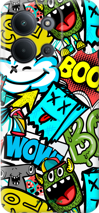 Силиконовый чехол Стикеры v4 для Xiaomi POCO C85 4G - 5508u-4233 изображение 