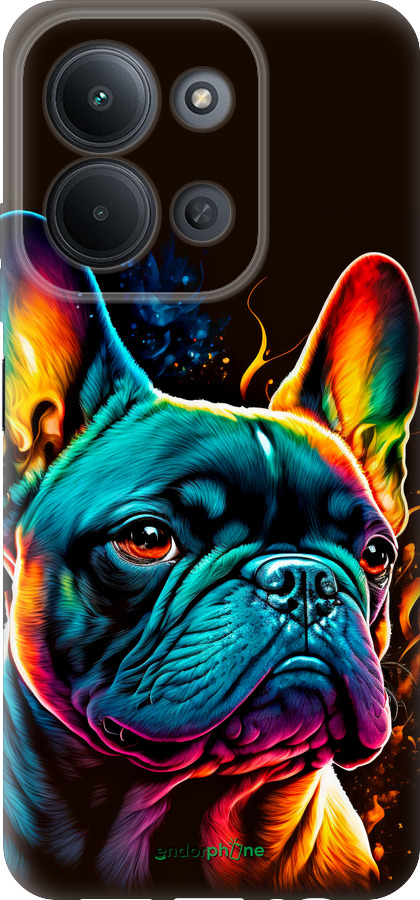 Силиконовый чехол Яркий бульдог для Xiaomi POCO C85 4G - 5547u-4233 изображение 