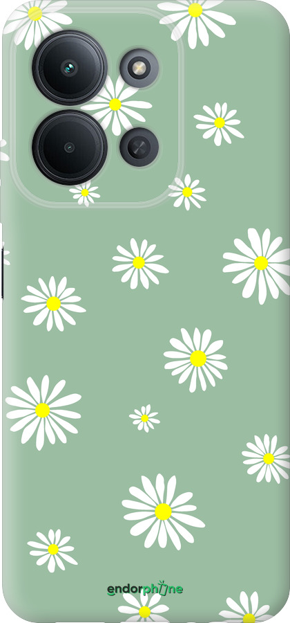 Силиконовый чехол Ромашки v4 для Xiaomi POCO C85 4G - 5603u-4233 изображение 