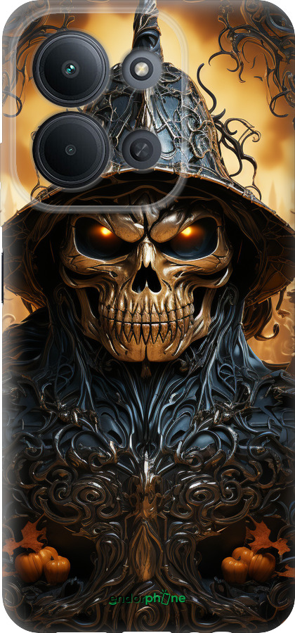 Силиконовый чехол Череп 2 для Xiaomi POCO C85 4G - 5652u-4233 изображение 